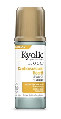Kyolic Aged Garlic Extract Liquid Vegetarian Cardiovascular, 2 Ounce Bottle Plus 60 Refillable Capsules Packaging May Vary