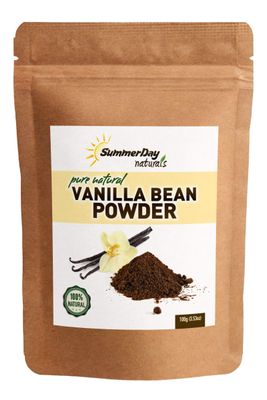 Vanilla Bean Powder, 3.53 Oz - Pure &amp; Raw Ground Vanilla Bean - Unsweetened, Gluten-Free - Great For Coffee &amp; Baking - EXTREMELY FRESH - Ground Moments Before Packaging!