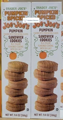 Trader Joe&#39;s Pumpkin Spiced Joe-Joe&#39;s Pumpkin Sandwich Cookies 9.4oz 266g Two Boxes