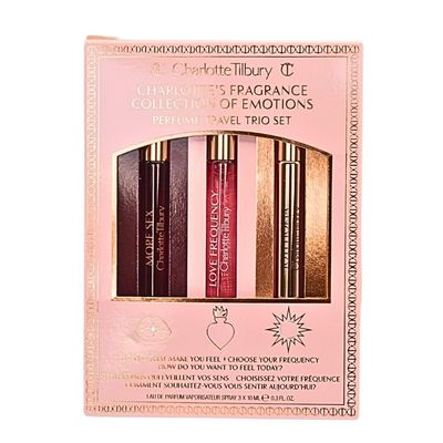 CHARLOTTE TILBURY Charlotte&#39;s Fragrance Collection of Emotions - Perfume Travel Trio Set - More Sex - Love Frequency - Joyphoria