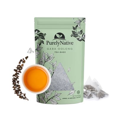 Taiwanese GABA Oolong Tea Bags - Green Gaba Wu Long Tea from Taiwan. Enjoy the unique flavor of Taiwanese Oolong Tea - Approx. 40 Cups