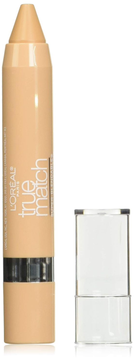 L&#39;Oreal Paris True Match Super Blendable Crayon Concealer, LightMedium Warm, 0.1 oz.
