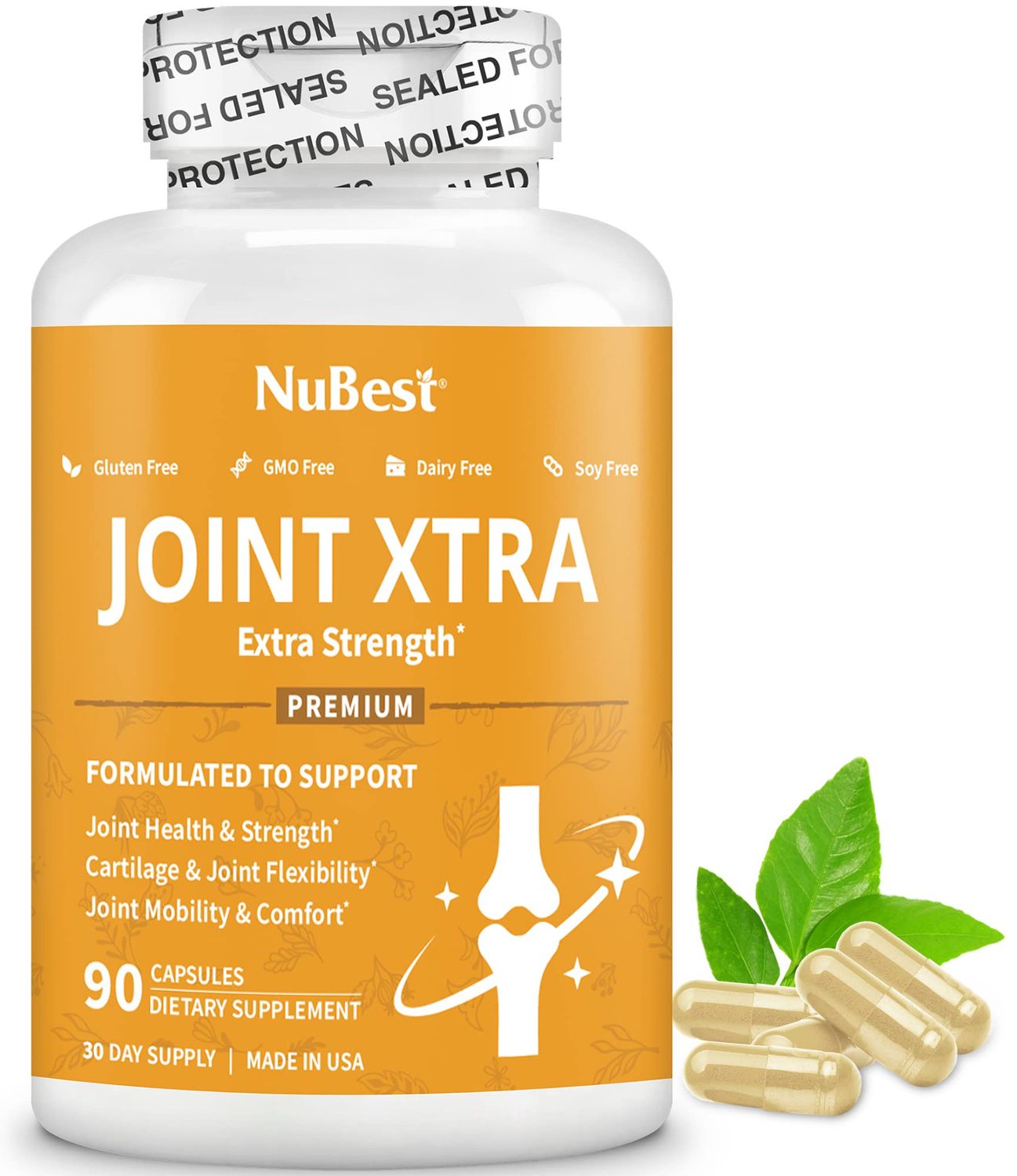 Joint Xtra - Joint Support Supplement - Joint Health Formula with Triple Joint Strength - Glucosamine, Chondroitin, Turmeric, MSM &amp; Boswellia for Joint Health &amp; Cartilage Health - 90 Vegan Capsules