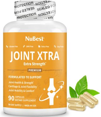 Joint Xtra - Joint Support Supplement - Joint Health Formula with Triple Joint Strength - Glucosamine, Chondroitin, Turmeric, MSM &amp; Boswellia for Joint Health &amp; Cartilage Health - 90 Vegan Capsules