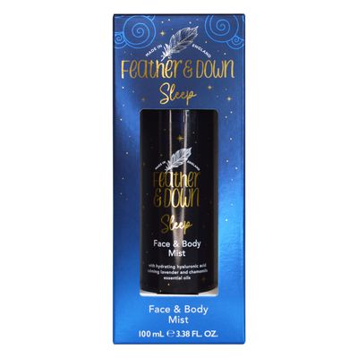 Feather &amp; Down 100ml Sweet Dreams Face &amp; Body Sleep Mist, With Calming Lavender &amp; Chamomile Essential Oils, Vegan &amp; Cruelty Free