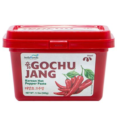 Maeil Spicy Korean Gochujang ??? Paste Hot Pepper Paste, Traditional Fermented Chili Pepper, Perfect Jang Sauce for Dips and Marinades Korean Chili 500g