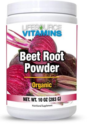LifeSource Vitamins Beet Root Powder - Organic 10 oz - 57 Servings - US California Beets - Non-GMO