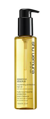 Shu Uemura Art Of Hair Essence Absolue Nourishing Protective Hair Oil - Lightweight Multi-Benefit, Hydrates, Adds Shine, and Reduces Frizz with Heat Protection, With Japanese Camellia Oil, 5 Fl Oz