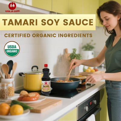 Wan Ja Shan Organic Gluten Free Soy Sauce - Tamari Sauce. 1 Liter 33.8oz 1 Liter