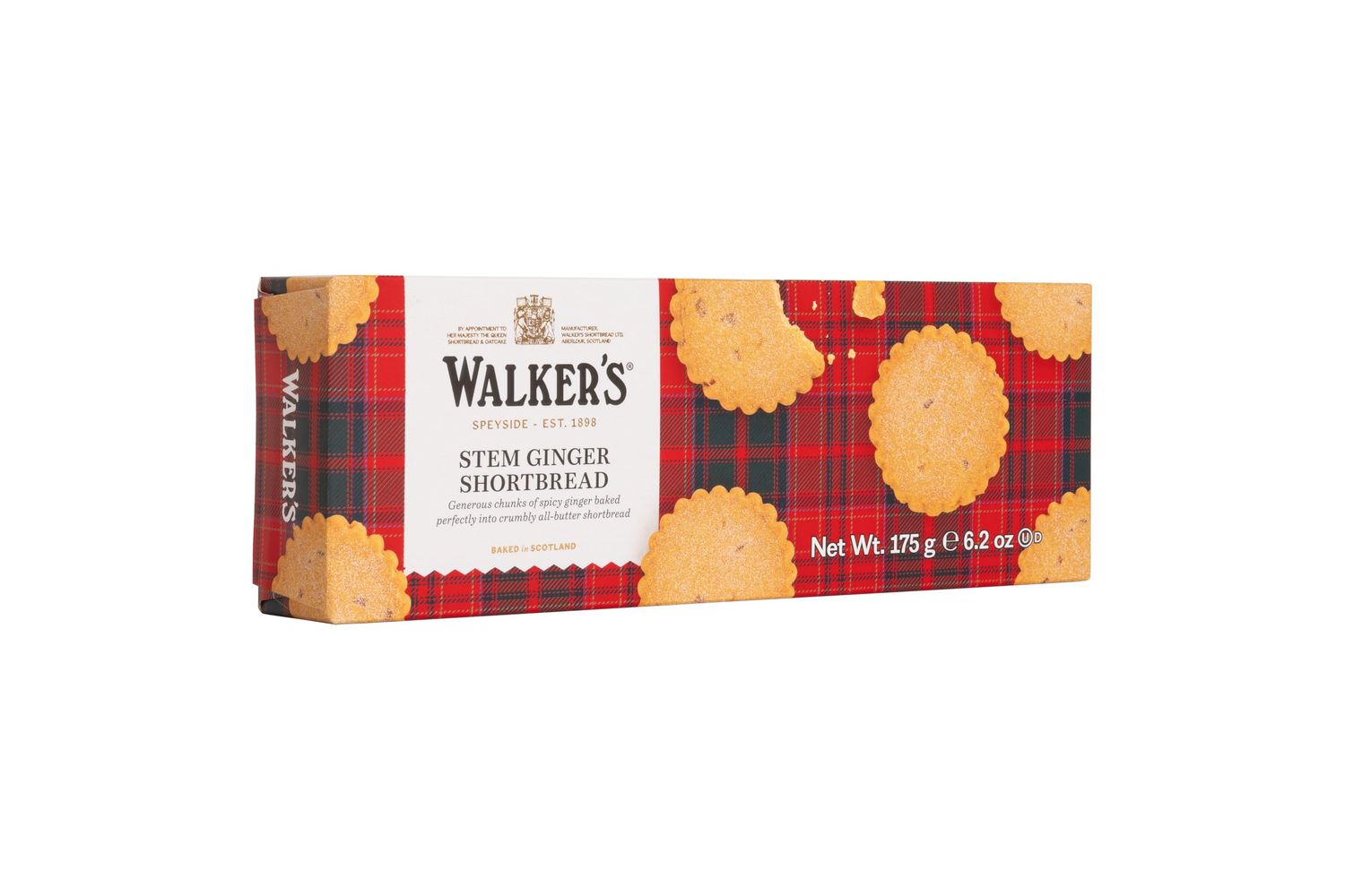 Walkers Shortbread Stem Ginger Shortbread, 6.2 Ounce Box