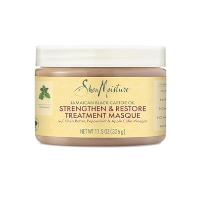 SheaMoisture Jamaican Black Castor Oil Treatment Masque Jamaican Black Castor Oil For Dry Hair Paraben Free Hair Mask 11.5oz