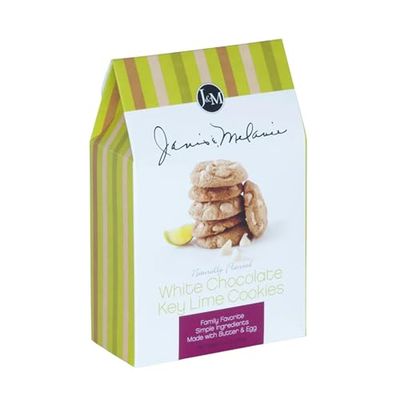 J&amp;M Foods White Chocolate Key Lime Cookies, Tangy &amp; Sweet Citrus Flavor, For Snacking, Desserts, &amp; Gift-Giving, Delicious Treats, 6 oz, 2 Pack