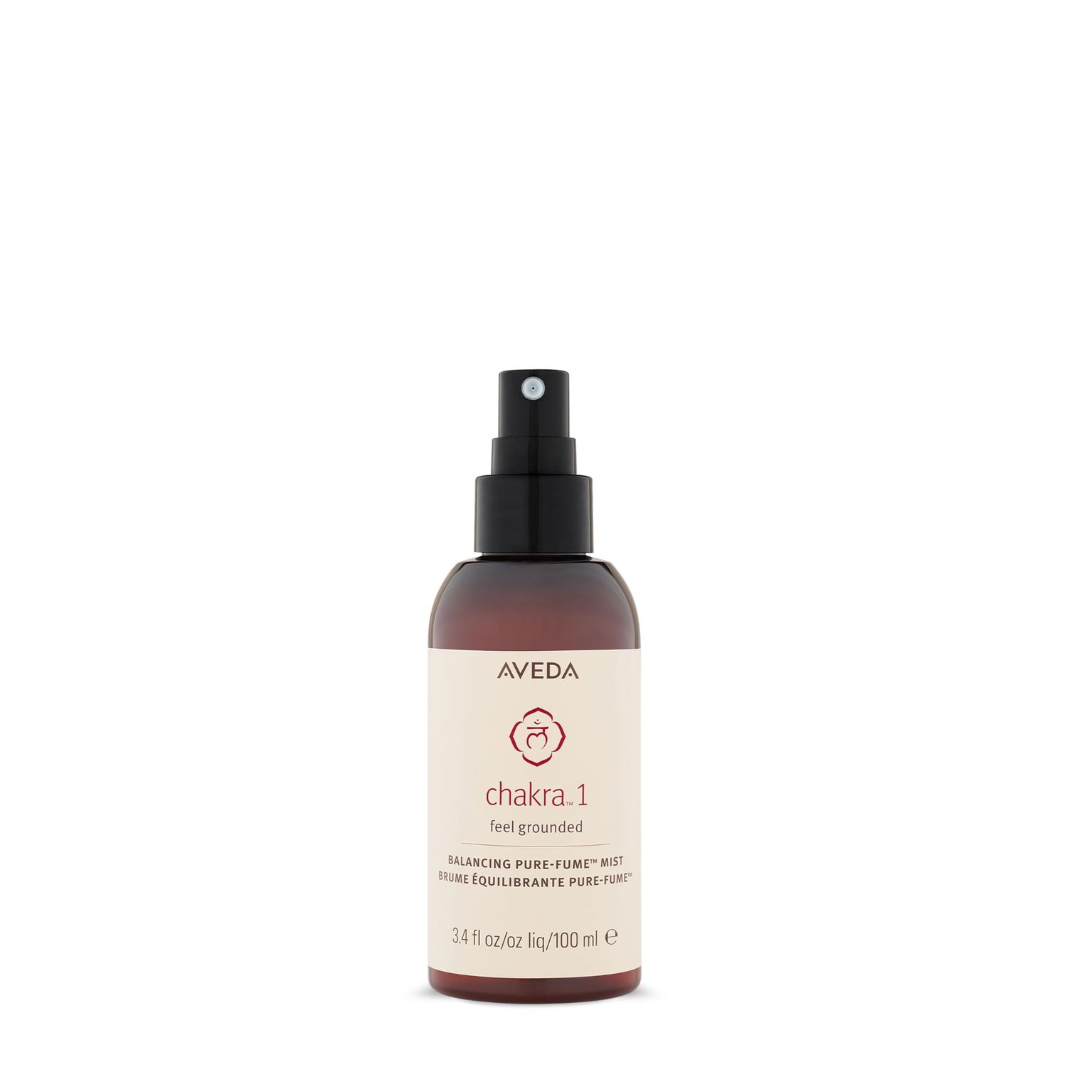 Aveda Chakra 1 Balancing Pure-Fume Mist: Grounded Body &amp; Room Spray Balances Root Chakra With Certified Organic Olibanum, Vetiver, Patchouli, 3.4 Fl Oz