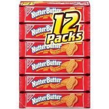 Nabisco, Nutter Butter, Peanut Butter Sandwich Cookies, 12 Count, 16.7oz Box Pack of 2