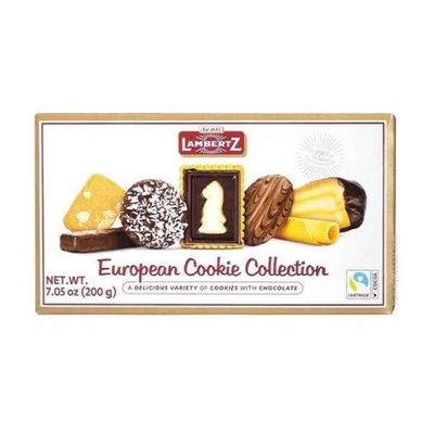 Lambertz - European Cookie Collection - A Delicious Variety Of Cookies With Premium Chocolate - Net Wt. 7.05 oz 200g