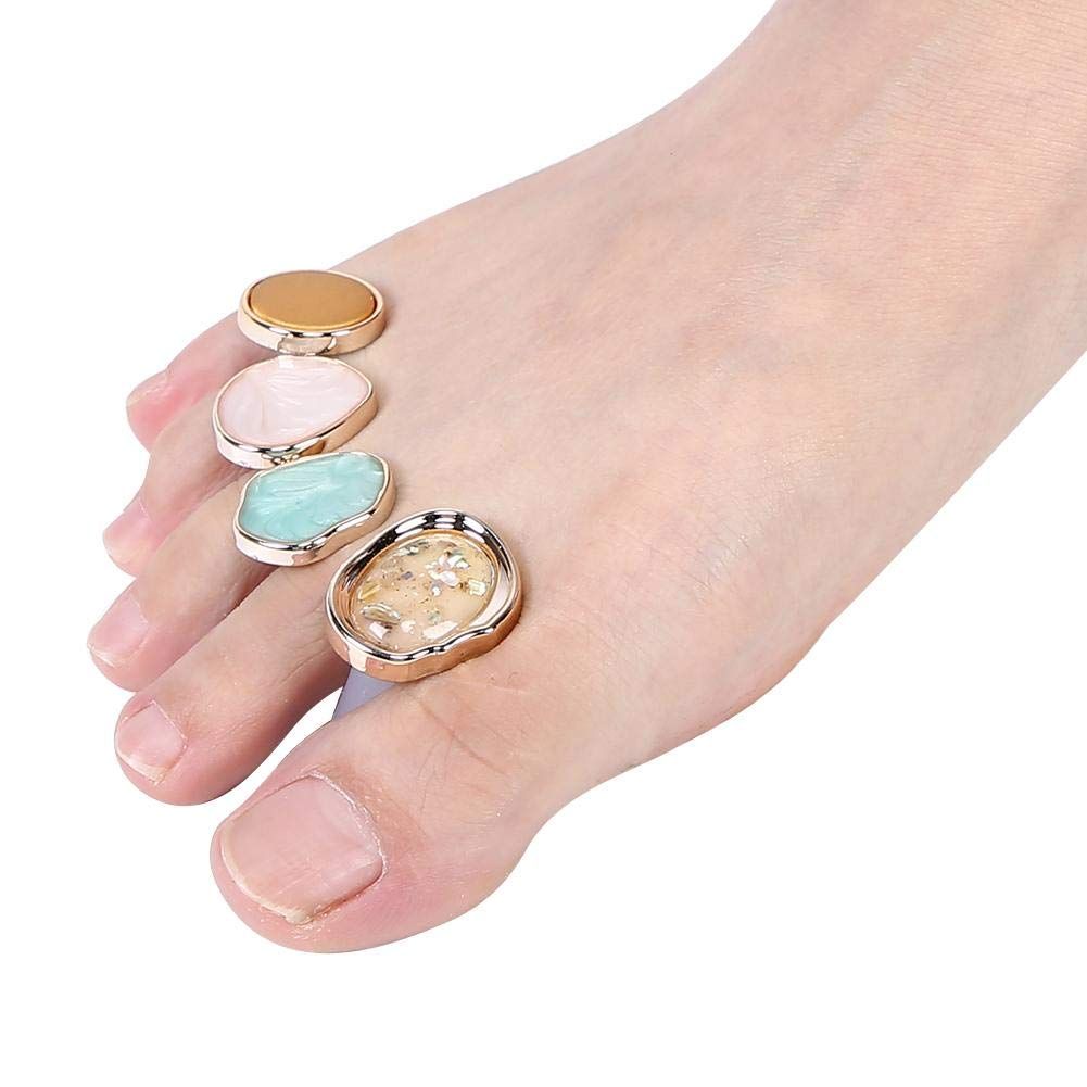 Toe Separator, 8 Pcs Washable Reusable Toe Separation Tool Pedicure Care Silicone Nail Art Toe Separator for Women and Men2