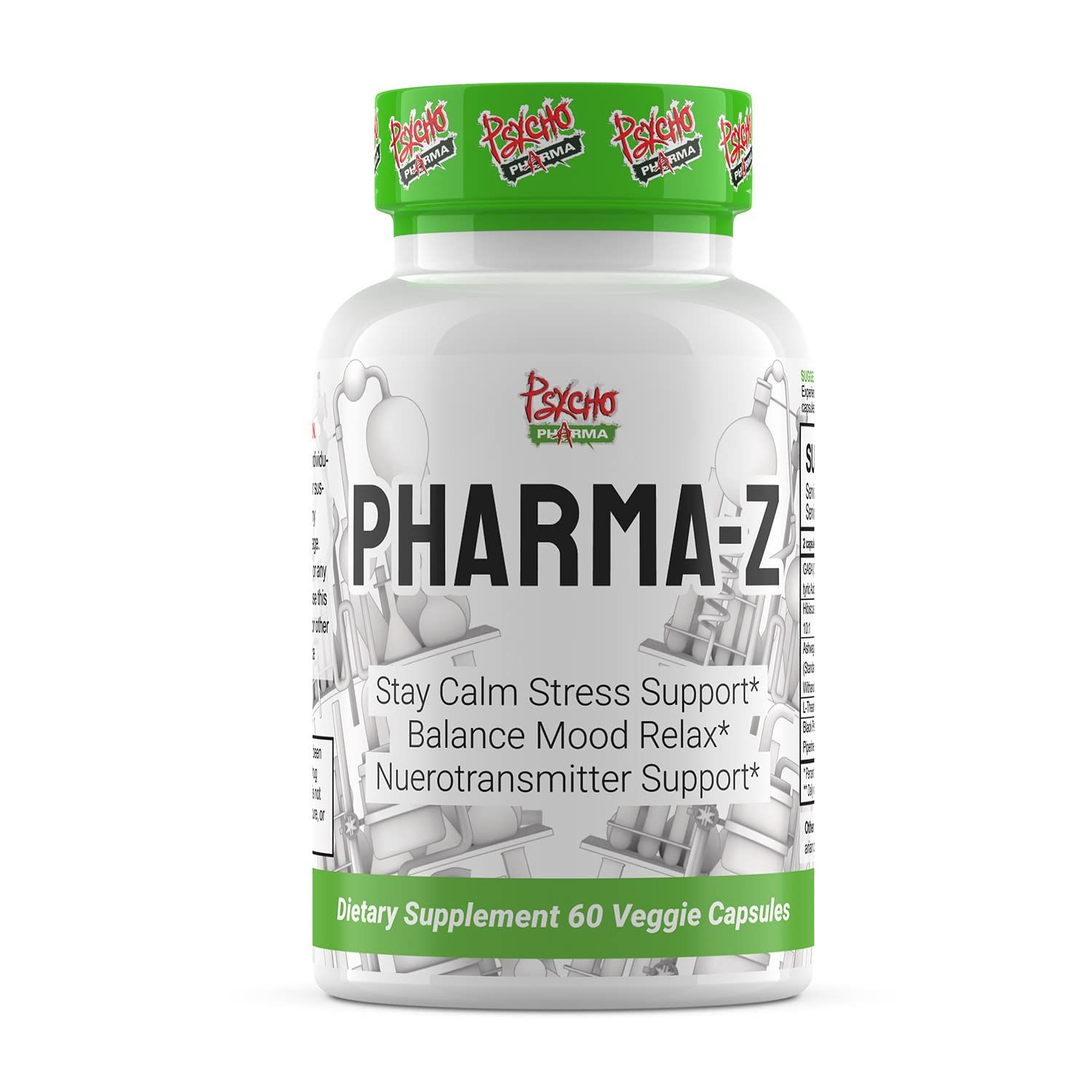 PHARMA Z GABA 750mg Natures Happy Pill, is Used to Relieve Stress and Improve Cognitive Function with a Sense of Feel-Good!