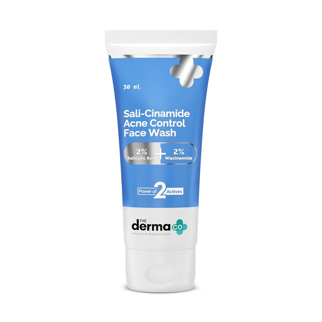 The Derma Co. Sali-Cinamide Anti-Acne Face Wash with 2 Salicylic Acid &amp; 2 Niacinamide - 30ml