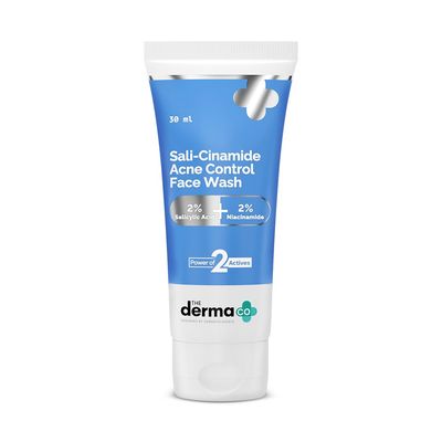 The Derma Co. Sali-Cinamide Anti-Acne Face Wash with 2 Salicylic Acid &amp; 2 Niacinamide - 30ml