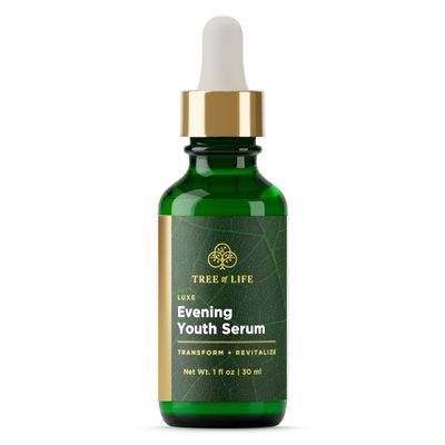 Tree of Life Beauty Anti-Aging Luxe Evening Youth Facial Serum Age Defying Face and Skin Care, 1 Fl Oz