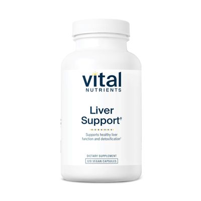 Vital Nutrients Liver Support Milk Thistle and Curcumin Vegan Supplement Herbal Combination to Support Healthy Liver Function Gluten, Dairy and Soy Free 120 Capsules