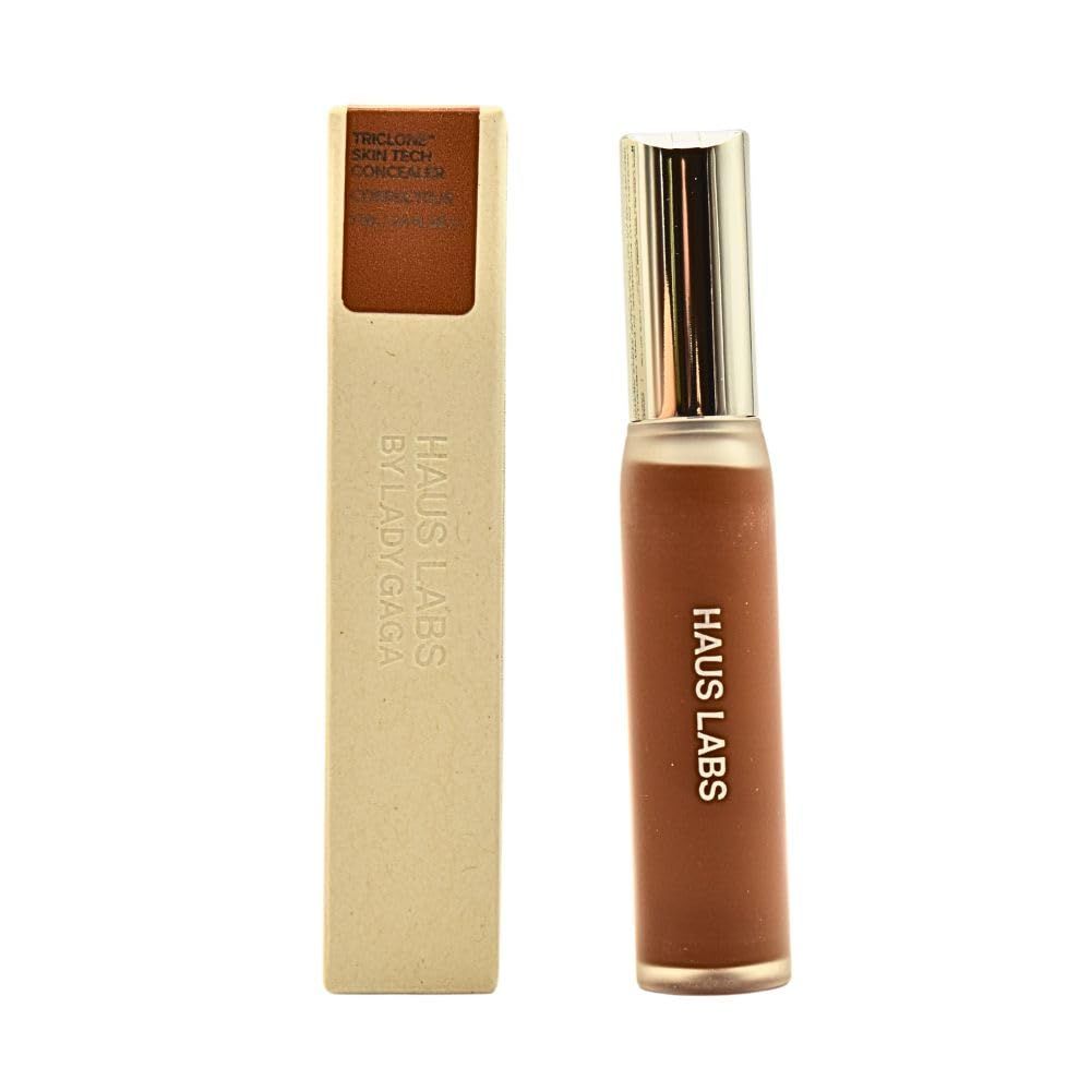 Haus Labs Triclone Skin Tech Hydrating Concealer - 44 Medium Deep Neutral, Buildable Coverage, De-Puffing, Blurs &amp; Brightens with Niacinamide &amp; Arnica