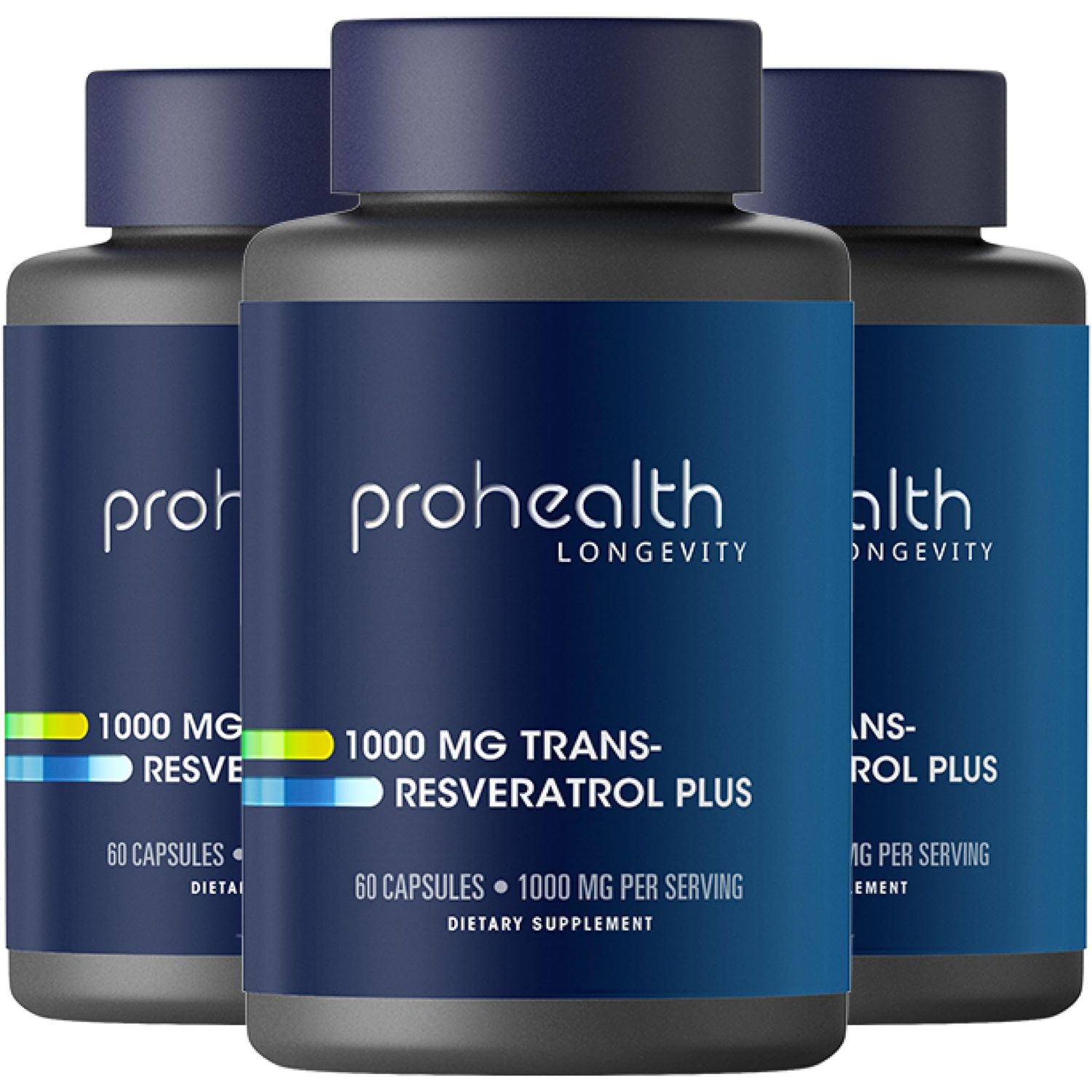ProHealth Trans Resveratrol Plus 1000mg. Worlds Most Researched Trans-Res Supplement. Doctor Formulated with Quercetin &amp; BioEnhancers for Max Potency. Lab Tested 98 Pure. 30 Servings 3 Pack