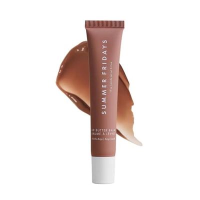 Summer Fridays Tinted Lip Butter Balm - Conditioning Vegan Lip Balm for Instant Moisture, Shine &amp; Hydration - Softening &amp; Soothing Skincare - Vanilla Beige .5 Oz
