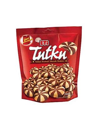 Eti Tutku Mosaic Biscuit Filled With Cocoa Cream 7.4 OZ - 210gr Pack of 8