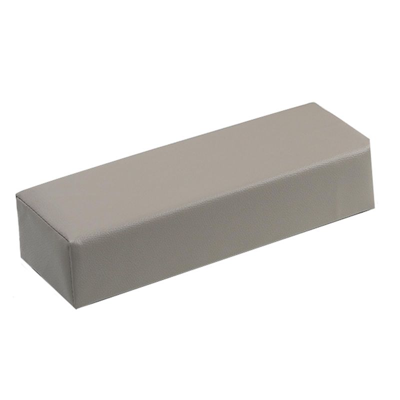 TANG SONG Rectangle Sponge Manicure Hand Rest Pillow Wooden Nail Stand Hand Holder Nail Table Manicure Armrest Cushion Grey