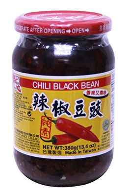 ???? douchi Femented Black bean sauce for Asian cooking 13.4oz Spicy Black Bean 13.4 oz, 1 Bottle