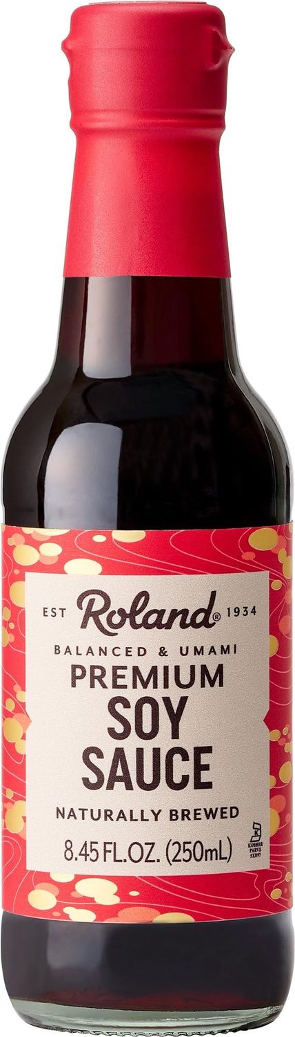 Roland Foods Premium Soy Sauce, Naturally Brewed, 8.45 Ounce Bottle, Pack of 1