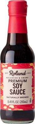 Roland Foods Premium Soy Sauce, Naturally Brewed, 8.45 Ounce Bottle, Pack of 1