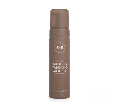 SUGARED BRONZED Sunless Tanning Mousse - FlexExpress Formula, Self-Tanner for Body, Lightweight &amp; Non-Greasy, Natural Glow, Paraben Free, Long-Lasting Tan, Quick-Dry, Suits All Skin Types 6 Fl Oz
