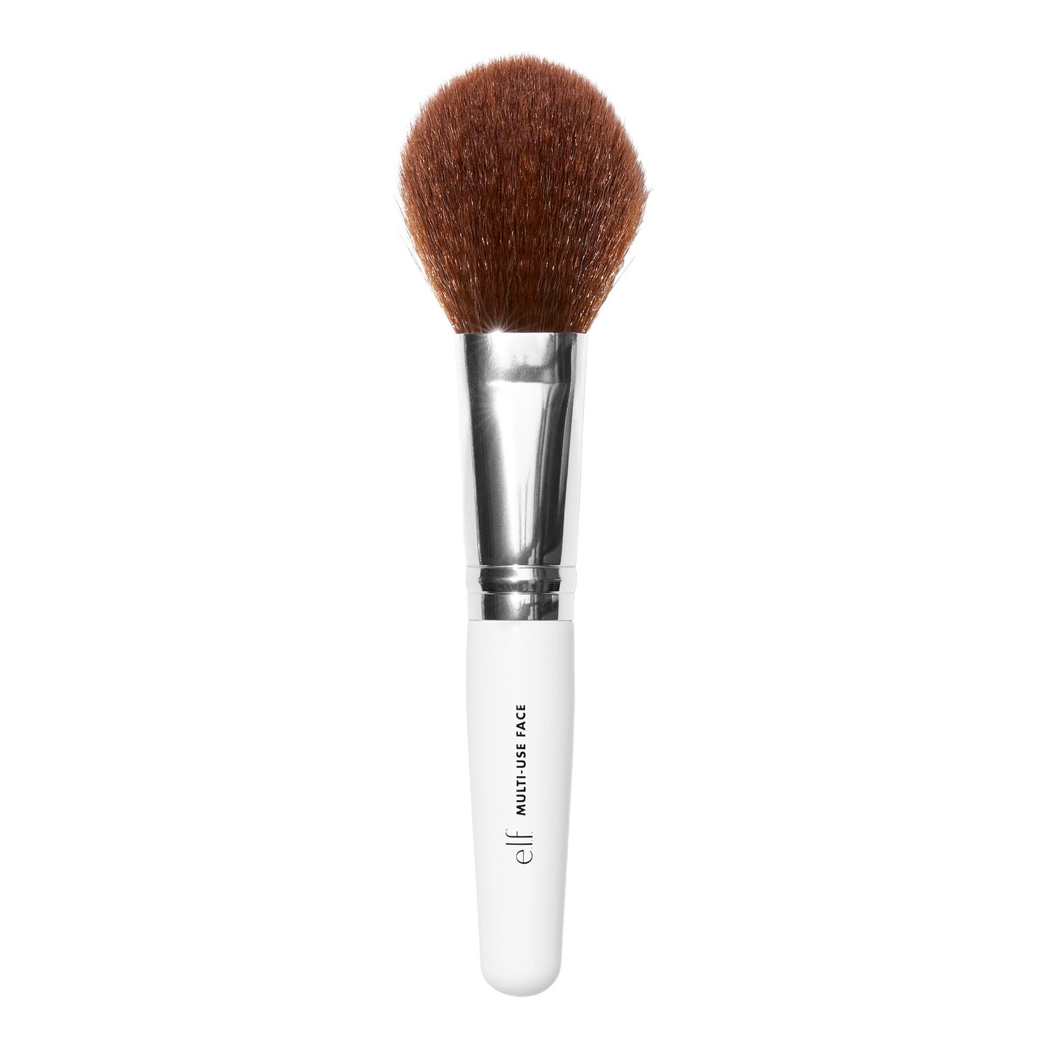 e.l.f. Multi-Use Face Brush, Versatile Makeup Brush For Applying Foundation, Bronzer &amp; Blush, Use With Powder, Cream &amp; Liquid, Vegan &amp; Cruelty-Free