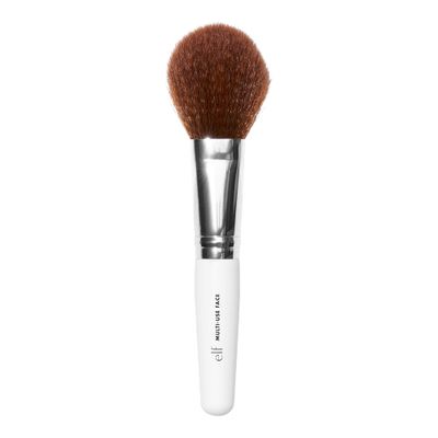 e.l.f. Multi-Use Face Brush, Versatile Makeup Brush For Applying Foundation, Bronzer &amp; Blush, Use With Powder, Cream &amp; Liquid, Vegan &amp; Cruelty-Free