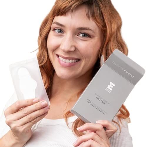 Evanish Skincare Blemish Repair Full Face Patches - XL Hydrocolloid Acne Patches with Salicylic Acid &amp; Niacinamide for Chin, Forehead, Nose, Cheeks 8 Count