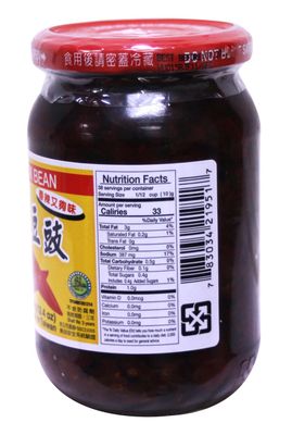 ???? douchi Femented Black bean sauce for Asian cooking 13.4oz Spicy Black Bean 13.4 oz, 1 Bottle