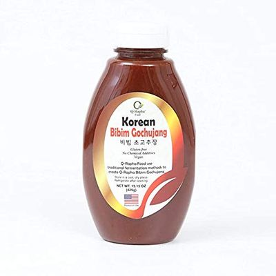 Q-Rapha Korean Bibim Bap Cho Gochujang - GMO and Gluten free, Vegan 15.2oz