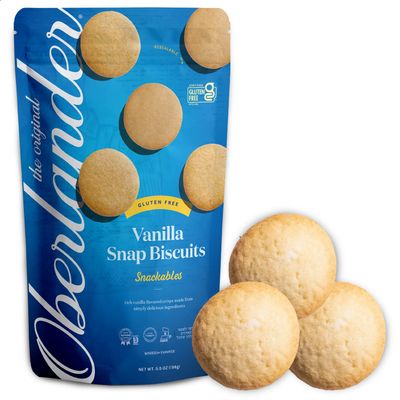 Oberlander Gluten Free, Certified Kosher For Passover, Snackable, Vanilla Snap Cookie, Dairy Free, Soy Free, Vegan, 5.5oz