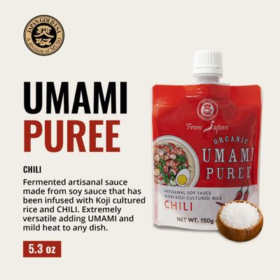 Muso From Japan - Organic Umami Chili Puree, Japanese Flavor Enhancer, USDA Organic, Ideal for Sauces, Marinades, Cooking - 5.2 oz Pack of 1
