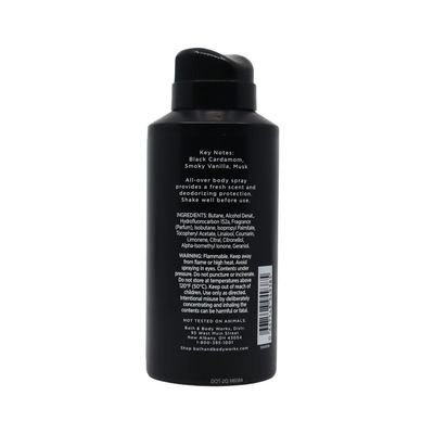 Bath &amp; Body Works Noir Men's Deodorizing Body Spray, 3.7 Oz