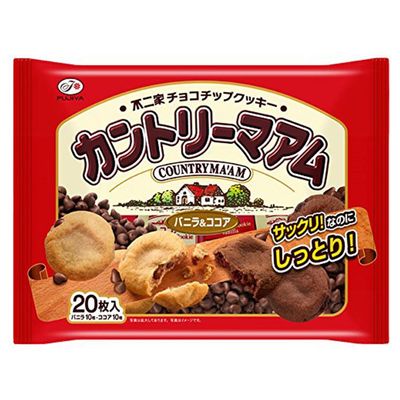 Countrymaam Vanilla And Cocoa Taste 0.4oz18pieces Soft Cookies Assortment Fujiya Ninjapo
