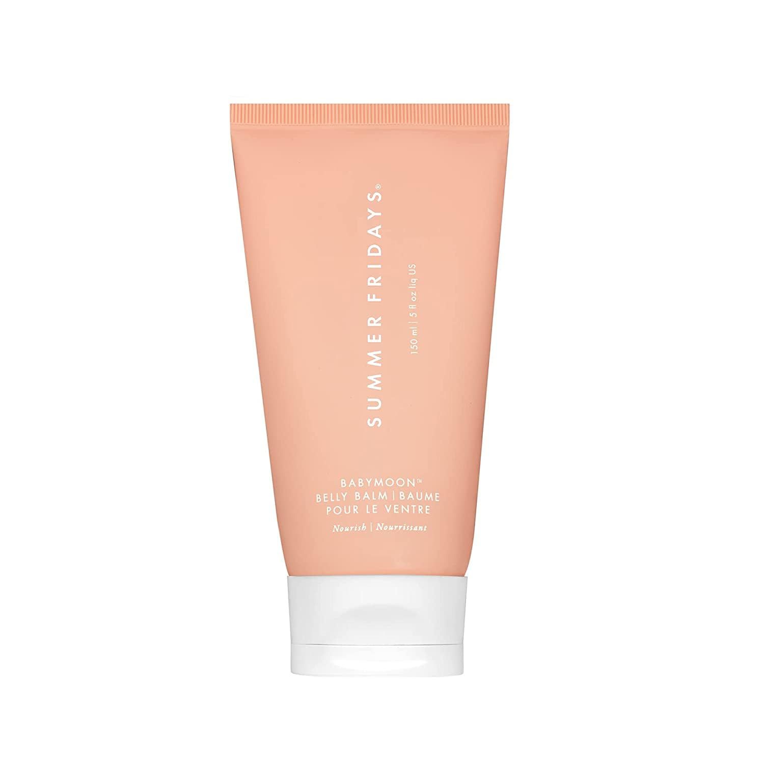 Summer Fridays Babymoon Belly Balm - Nourishing Balm Body Moisturizer Enriched with Calendula Oil Vitamin E to Help Reduce the Appearance of Stretch Marks and Dry Skin 5 Fl Oz