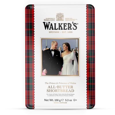Walker&#39;s Shortbread The Prince &amp; Princess of Wales Limited Edition Tin, All-Butter Shortbread Cookies, 5.3 Oz