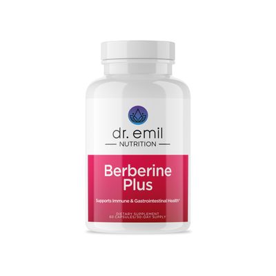 Dr. Emil Berberine 500mg Capsules - Berberine Supplement with Cinnamon, MTC Oil &amp; Milk Thistle - Berberine HCL Made in The USA, 30-Day Supply