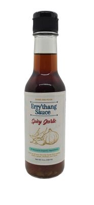 Errythang Spicy Garlic Sauce - Gluten-Free Asian Dipping Sauce, Marinade, and Dressing - 5 oz Vegan Hot Sauce for Cooking and Dipping - Perfect Garlic Sauce for Spicy Flavor Lovers