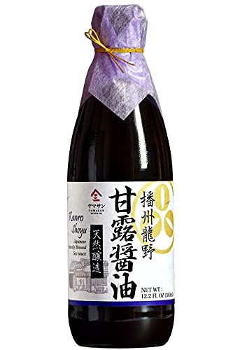 YAMASAN KYOTO UJI Soy Sauce Double Brewed Vintage 1000 Days Aged, Japanese Artisanal Handmade, Naturally Brewed, No Additives, Non-GMO, Made in Japan360ml