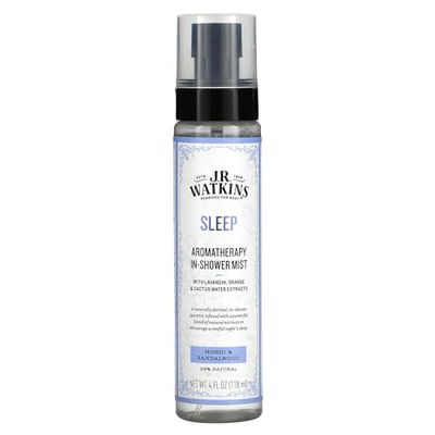 J.R. Watkins Sleep Aromatherapy in-Shower Mist, Natural Monoi &amp; Sandalwood, 4 oz