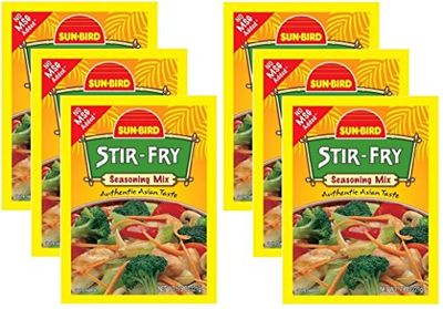 Stir Fry Seasoning Mix Packets - Asian Stir-Fry Recipe - 0.75 Ounces Each Pack of 6